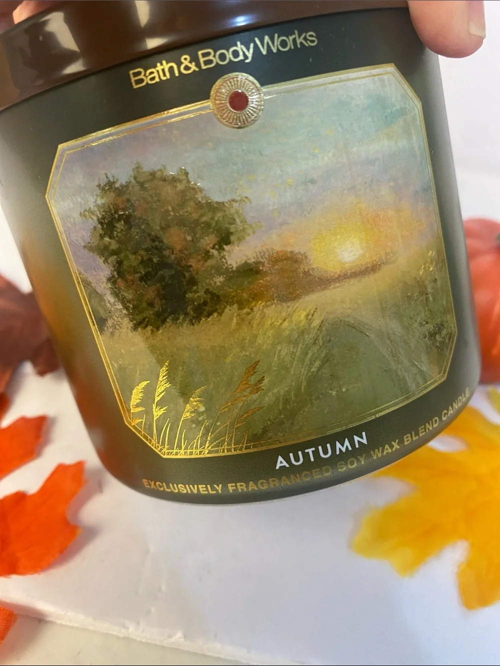 “Autumn” Bath & Body Works NEW 3 Wick Candle